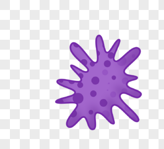 紫色史莱姆病毒病菌细菌图片