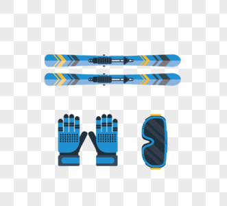 酷滑雪设备条纹雪橇板高清图片