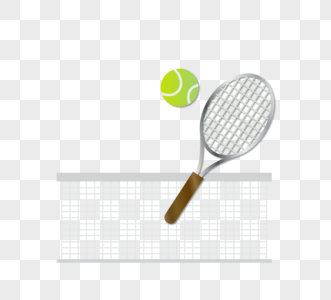 英国英式网球拍网球创意元素图片