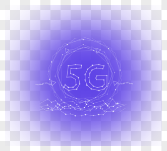 手绘科技风5g数据元素图片