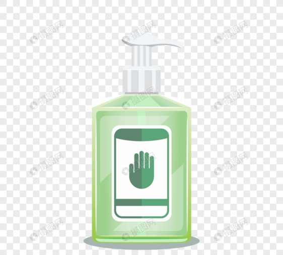 绿色清洁洗手液消毒干净图片
