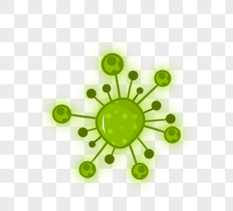 绿色网状病毒病菌细菌图片