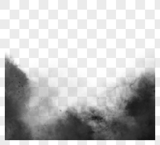 黑色创意感手绘烟雾边框图片