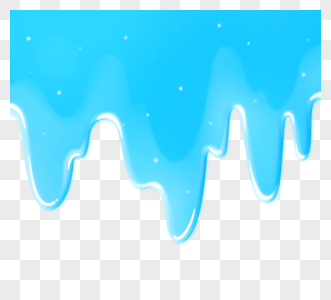 鲜艳清新美丽光点天蓝色油漆坠落装饰图片