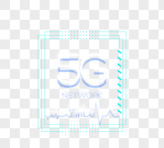 手绘5G科技线条元素图片