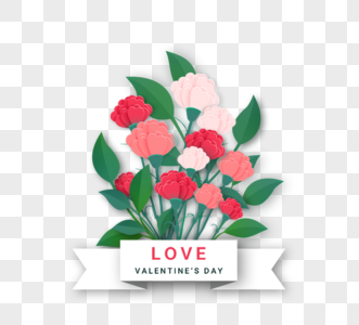 玫瑰花朵花卉纹理情人节元素图片