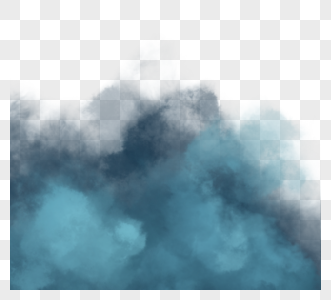 层次感蓝色颗粒风格团雾图片