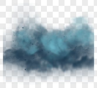 层次感颗粒风格蓝色团雾图片