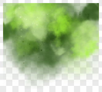 颗粒风格绿色浓烟烟雾图片