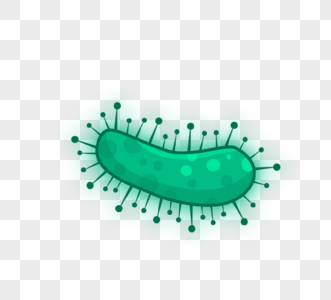绿色毛球病毒病菌细菌高清图片