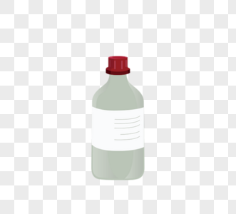 灰色滴药瓶医用口服液瓶高清图片