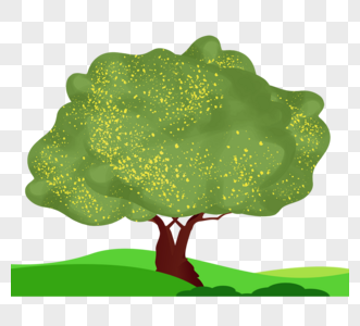 绿色日本风格树图片