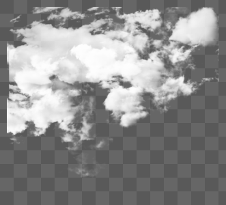写实风格手绘白云元素图片
