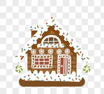 圆顶冰屋圣诞节姜饼糖果屋巧克力饼干图片