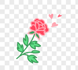 彩色花朵手绘花朵玫瑰图片