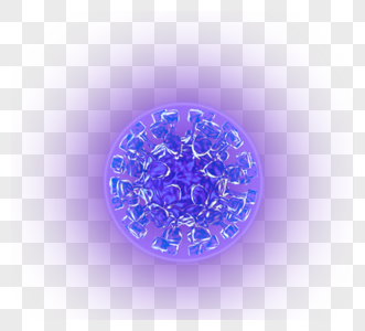 紫色病毒病菌细菌可爱病毒图片