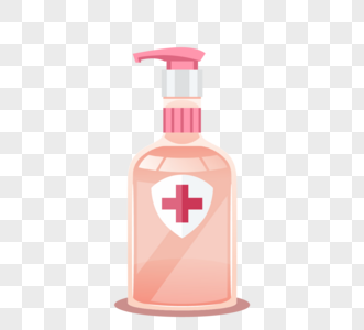 粉色洗手液安全肥皂泡图片