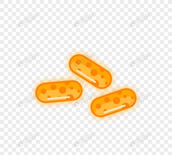 橙色颗粒病毒细菌细菌图片