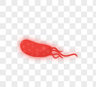 红色条纹病毒细菌图片