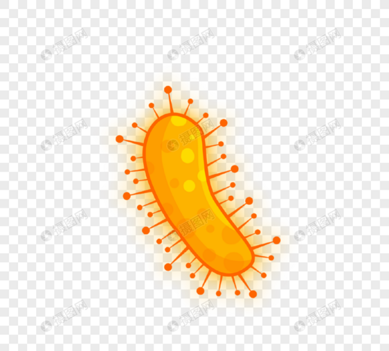 橙色条形病毒病菌细菌图片