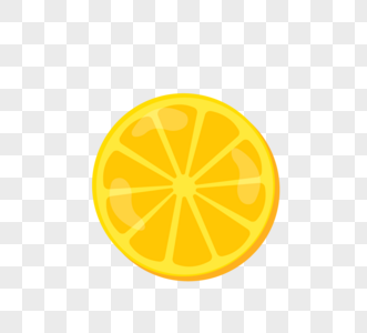 矢量手绘黄色柠檬橙子水果图片