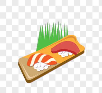 日本三文鱼寿司图片