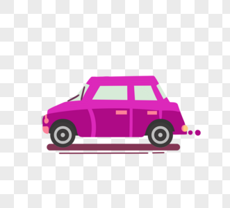 紫色小汽车车辆设计图片
