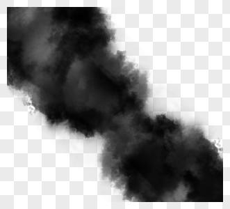 层次感黑色颗粒风格团雾图片