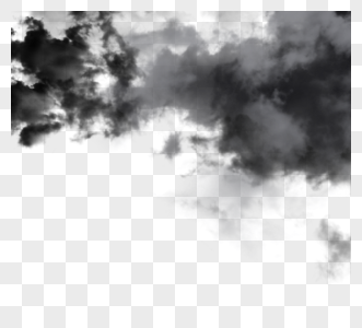 阴天黑色厚重质感乌云图片