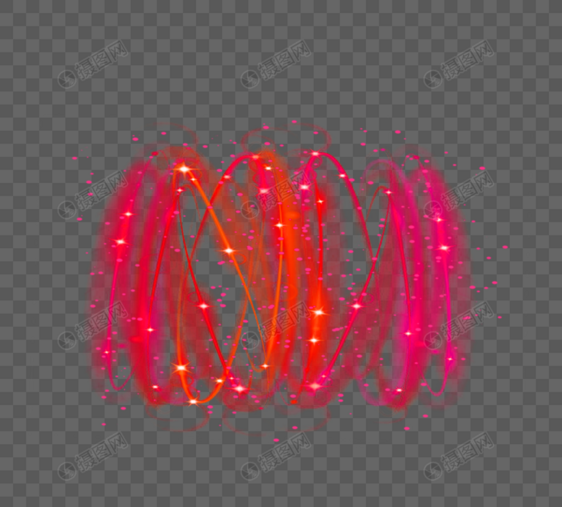 颗粒感红色纠缠光效图片