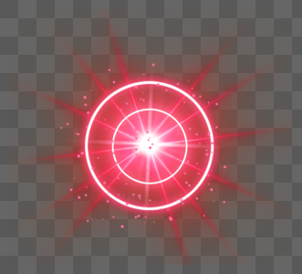 环形放射状颗粒感红色光效图片