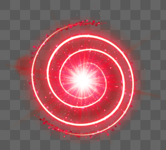 螺旋形颗粒感红色爆炸光效图片