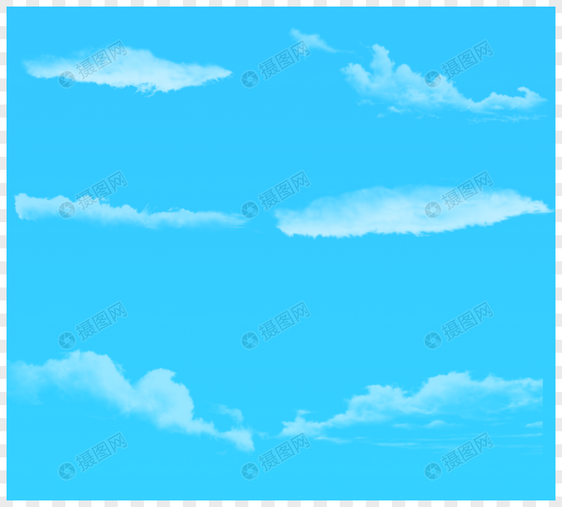 真实云层元素图片