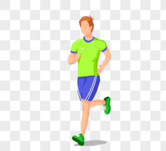男生运动跑步健身图片