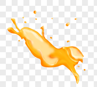 新鲜橙汁液体飞落高清图片