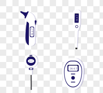 体温测量医用家用手持体感体温计高清图片