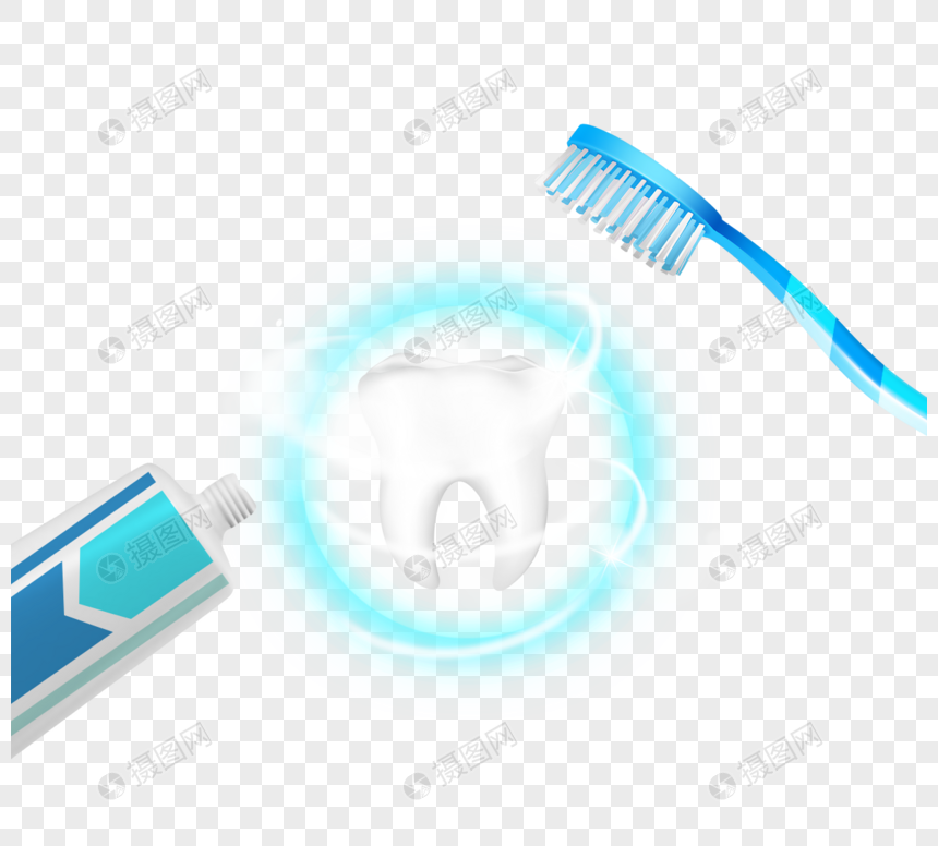 牙科清新刷牙健康护理图片