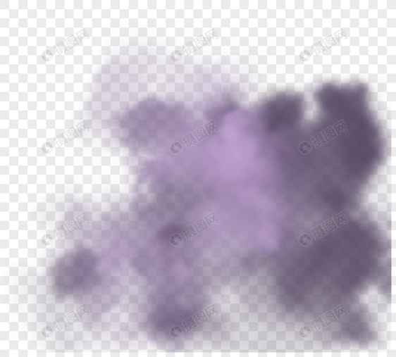 紫色层次感浓烟团雾图片