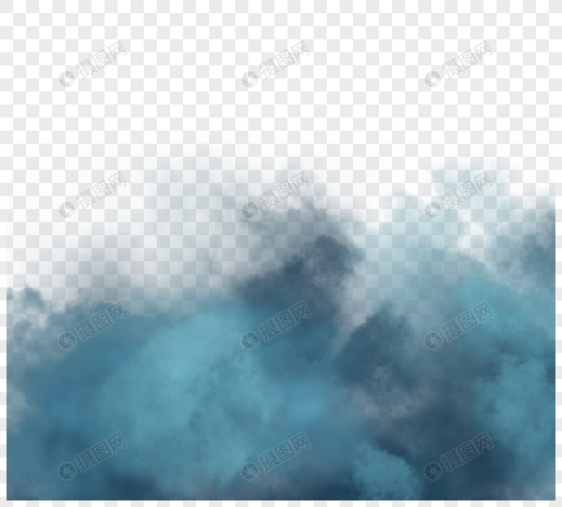 颗粒风格蓝色浓雾边框图片