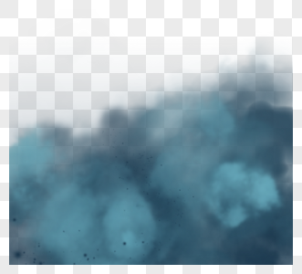 颗粒风格蓝色层次感烟雾边框图片