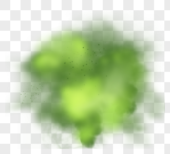 层次感绿色颗粒风格团雾图片