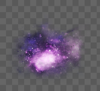 紫色星云宇宙光效素材图片