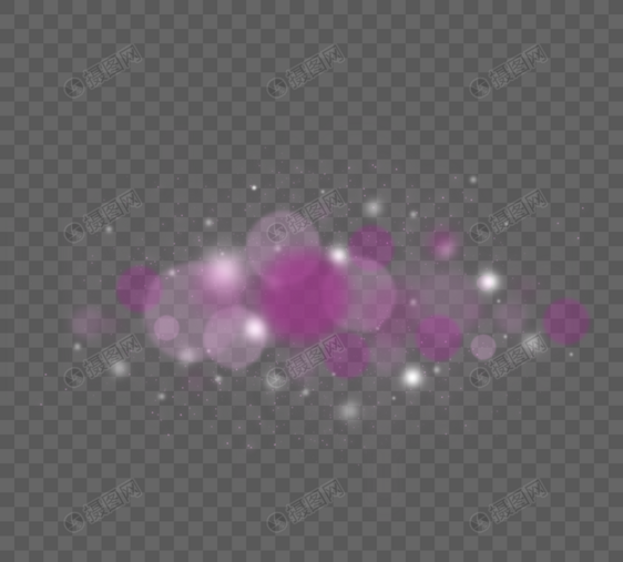 紫色模糊光圈叠加光效图片
