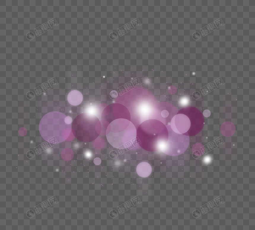 紫粉色闪亮叠加悬浮光效图片