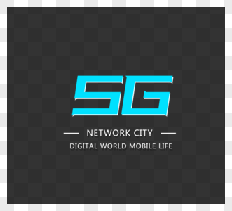 蓝色5G网络新时代元素图片