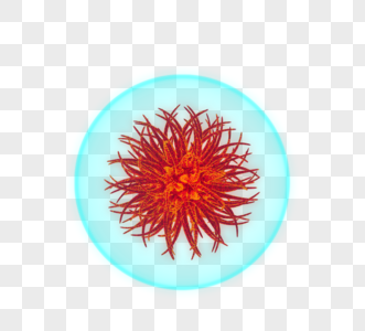 红色病菌细菌立体病毒图片