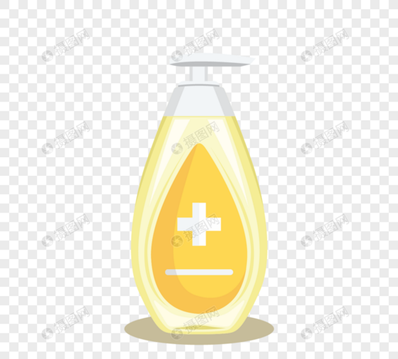 洗漱用品洗手液黄色瓶装图片