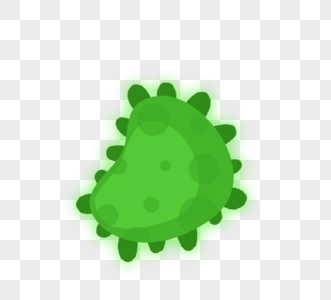 绿色扁状病菌细菌图片