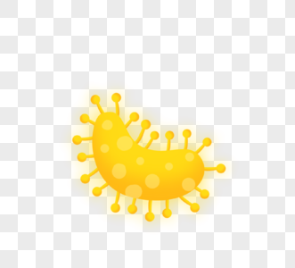 黄色半圆病毒病菌细菌高清图片
