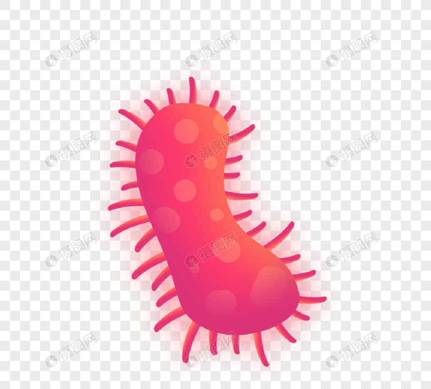 红色毛虫病毒病菌细菌图片